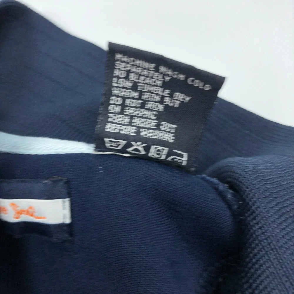 Triple Five Soul Brooklyn Track Jacket Mens Medium Navy Blue Hip Hop Y2K Zip Up